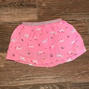 ⭐️ 2/$20 Carters Pink Unicorn Skirt 12 Months